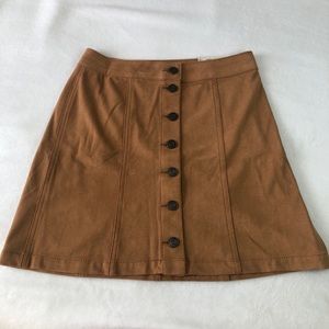 NWT Mudd Tan Button Down Skirt